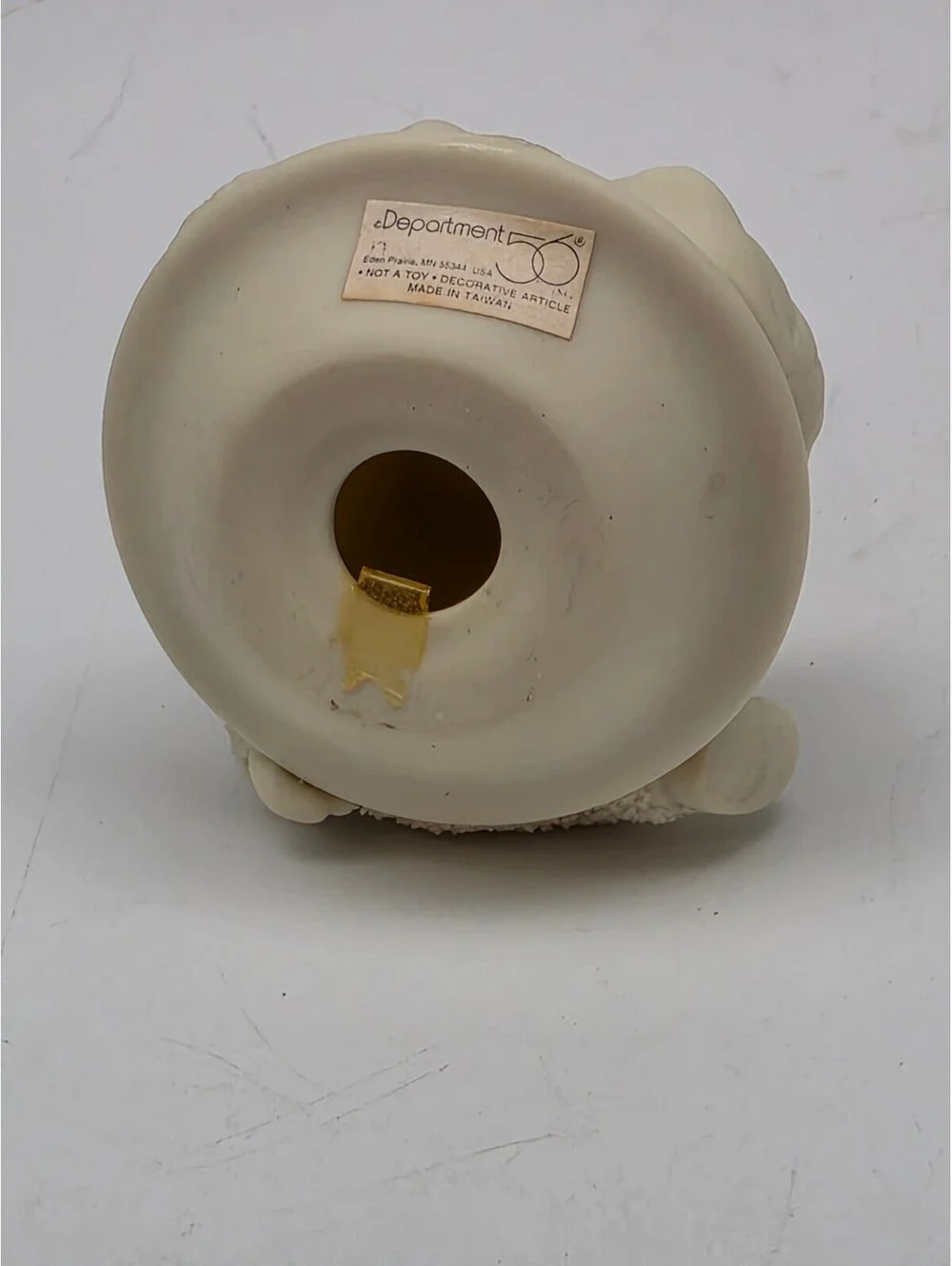 Vintage Ceramic Figurine of Child with Candle and Ducks